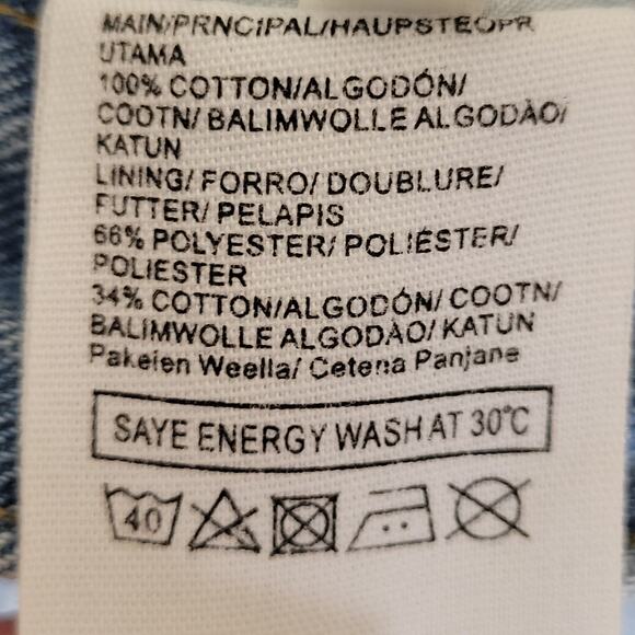 NWT W.Studio Streamgirl M Denim Pencil Straight Maxi Skirt High Front Slit - Picture 10 of 10